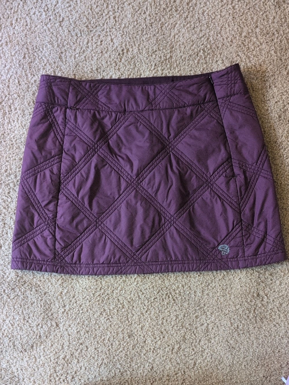 Mountain Hardwear Quilted Plum Mini Skirt